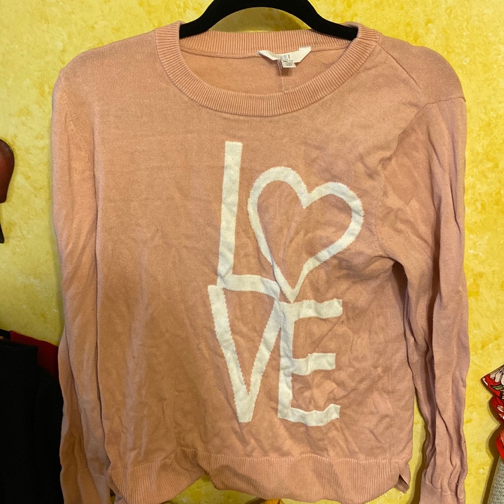 Time and Tru Love Sweater long sleeve Large